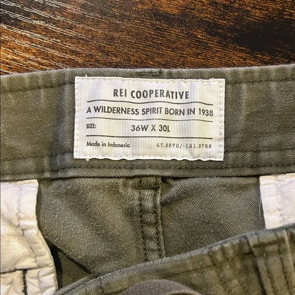 REI double knee Olive Green Jogger Pants - Picture 2 of 12